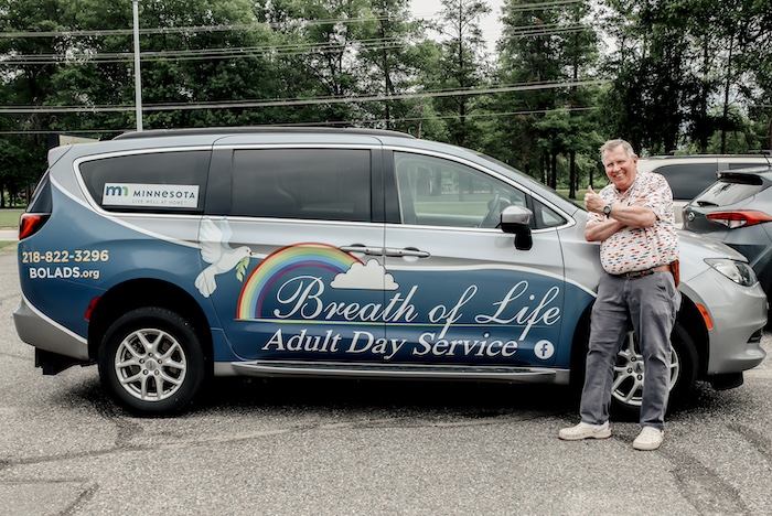 Transportation Van outside of Breath of Life Adult Day Service